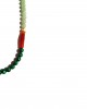 malachite carnelian green jade gold necklace